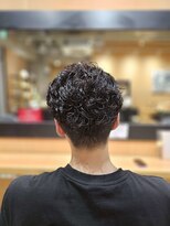 オーガニック ライフ 若葉 鶴ヶ島(organic+life) 冬◎30代40代メンズ刈り上げパーマ×ワイルドアップバング