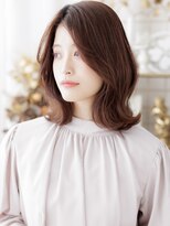 カバーヘア ブリス 大宮西口(COVER HAIR bliss)&nbsp;シンメトリー外ハネくびれミディアムレイヤーa大宮20代30代40代