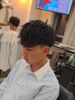 ラピス 名古屋駅前店(Lapis) フリンジカット×テーパーフェード/海外ヘア/短髪