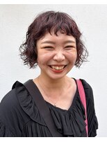 ファヴォリ(favori)&nbsp;【favori 自由が丘】ミニボブパーマ /ピンクブラウンカラー