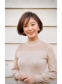 小顔ボブ×抜け感グレージュ グラデーションカラー☆