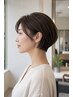 【トップふんわり】若々しいボリュームへ！骨格補正カット+艶パーマ+TR