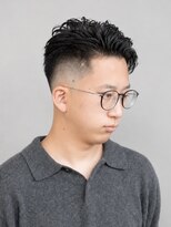 スター 稲沢店(STAR)&nbsp;黒髪メンズ×アップバングフェード
