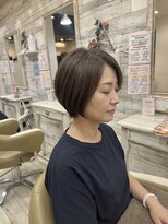 フゥカ 売市店(fuka)&nbsp;ショートボブ×ハイライトカラー　八戸