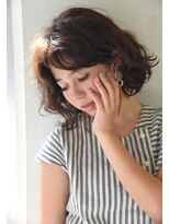 ユノ(juno)&nbsp;【juno】Trend外国人風ウェーブパーマ★アッシュベージュ