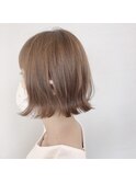 ハイトーンカラー×切りっぱなしボブ