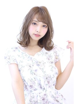 オーロ 宝塚店(ORO) ローライトココアブラウン大人かわいいゆるふわフリンジウェーブ