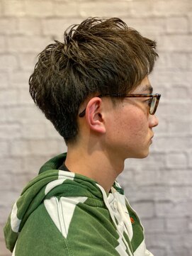 銀座マツナガ 新宿野村ビル店 2ブロアップバングパーマスタイル