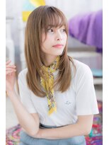 ミック 日暮里店(miq)&nbsp;外国人風グラデーションカラー透けバングロングレイヤーc1