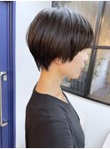 《knit銀座》大人可愛い黒髪20代30代40代ハンサムショート