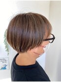 白髪ぼかしハイライト×マットベージュ