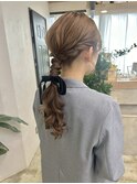 kana ヘアセット ローポニー