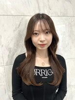 ヴィオットバイサロン(Viot by Salon)&nbsp;前髪あり髪質改善姫カットセミディカールシアーカラー縮毛矯正