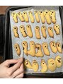 アオ 花咲町(a-o) 子供たちと"ネコちゃんの手"クッキー作りました!