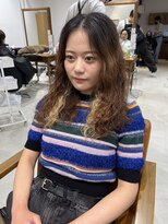 ネイロ 錦糸町(NeiRo)&nbsp;魅力倍増カールセミディシアーカラーダークアッシュショートヘア