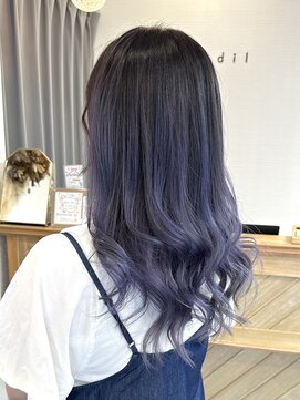 リベストバイジェービー 稲毛(li best. byjb) デザインカラー/レイヤーカット/ウェットヘア/オリーブベージュ