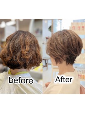 サロンドベル(Salon de Belle) クセを活かしたショートスタイル