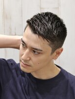 ヨシザワインク プレミアム 横浜 桜木町店(YOSHIZAWA Inc. PREMIUM)&nbsp;スライドアップバングアシメソフモヒカジュアル理容室ショート