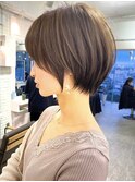 ウェーブミディアム似合わせカットメルティカラーショート/熊本