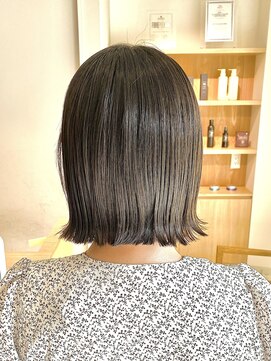 トリート 妙典店(TREAT) 切りっぱなしボブ×グレージュ＿TREAT妙典