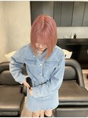 ボブ×ピンクカラー【大阪｜梅田】