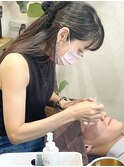 【Hale】ブルーブラックNo2717韓国マッシュスパイキーショート