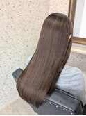 美髪矯正/髪質改善トリートメント/縮毛矯正/グレージュ/ベージュ