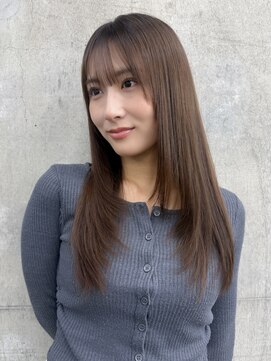 ガーデン 渋谷(GARDEN) 韓国風ロングレイヤーストレートシースルーバング