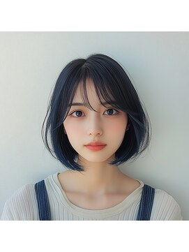 ロディーナ 大口 新子安(rodina) ボブ×インナーカラー/ブリーチ/韓国/髪質改善/縮毛矯正/前髪