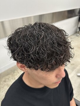 ライズ 渋谷店(RISE) 【これが波巻きパーマ！】束感たっぷり！刈り上げマッシュ