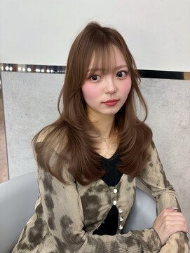 ロンドミラー 博多店(Lond Mirror) 大人ガーリーダークアッシュ20代30代40代ミディアムレイヤー