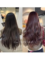 カラ フクオカ 天神(Cara FUKUOKA)&nbsp;ピンクベージューじゅ&ロングレイヤー《福岡髪質改善カラー》