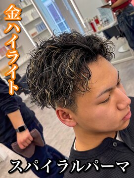 Men’s salon ROOST 南堀江店 Men'sカット/Men'sパーマ【5/4 NEW OPEN（予定）】 MEN’S HAIR/波巻きツイストスパイラル/リバースセンターパート