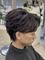 エデアンホンテン メンズサロン(EDEAN 本店 （旧：EDEAN 上通）)&nbsp;フェザーショートフェザーパーマセンターパート熊本メンズカット