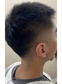 フェード/刈り上げ/カラー無し/ショート/外国人風