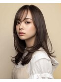 ココアベージュ/オリーブグレー/小顔/黒髪[立川/髪質改善]