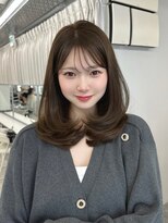 マウル トーキョー 銀座(MAEUL TOKYO)&nbsp;卵型似合わせ韓国前髪カットミディアムワンホンレイヤー【銀座】