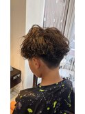 夏限定 子供波巻きパーマ