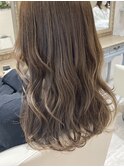 ゆるっとウェーブ×くすみベージュ*°.大宮美容室