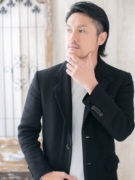 トニーアンドガイ メン 与野駅前店(TONI&GUY MEN) ワイルドツーブロックショート黒髪バーバーカットa