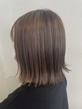 ディア レストマン(DEAREST MAN) シルバーベージュ切りっぱなしボブ