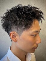 ビンゴ(BINGO)&nbsp;ba606アッシュブラックモテ髪束感バーバー刈り上げアップバンク