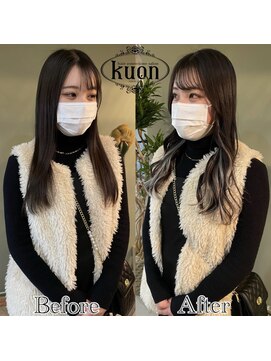 クオン(kuon) アッシュシルバーのインナーカラー【インナーカラーのみ】