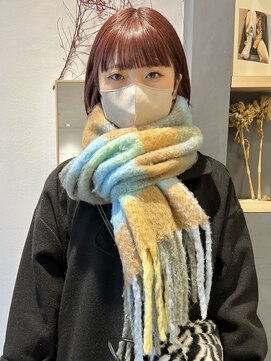 ラミエバイメルト 下北沢(lamie by melt) 村上/ピンクブラウンぷつっと前髪春カラー切りっぱなしボブ