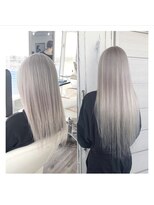 クラン ヘアーアンドスタジオ(CLAN hair & studio)&nbsp;ハイトーンエクステブリーチインナーミルクティーベージュ