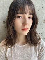 アンドレイ 表参道(andrey)&nbsp;[ANDREY]グレーベージュ/レイヤーロング/前髪パーマ黒髪カタログ
