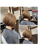 ショートカットボブで扱いやすく透明感カラー【別府】