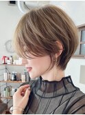 20代30代40代50代耳かけショート前髪なしハンサムショートカット