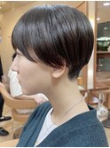 刈り上げショートとシースルーバング*