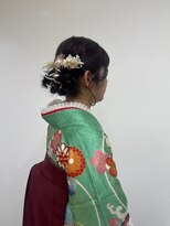 ベルクープス 天王寺店(Belle Coupes) 【BelleCoupes】卒業式 袴着付けヘアアレンジ